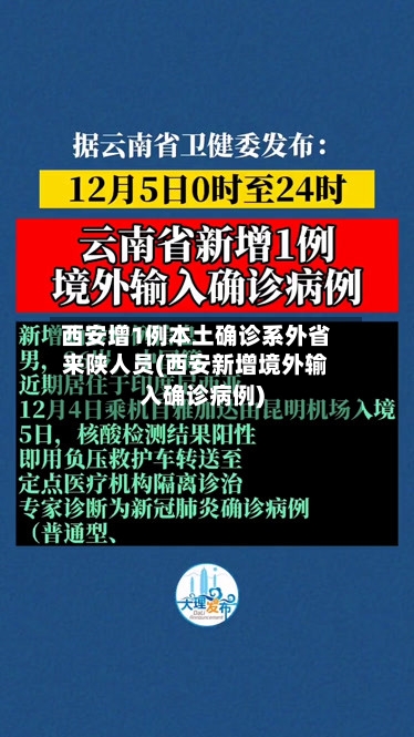 西安增1例本土确诊系外省来陕人员(西安新增境外输入确诊病例)