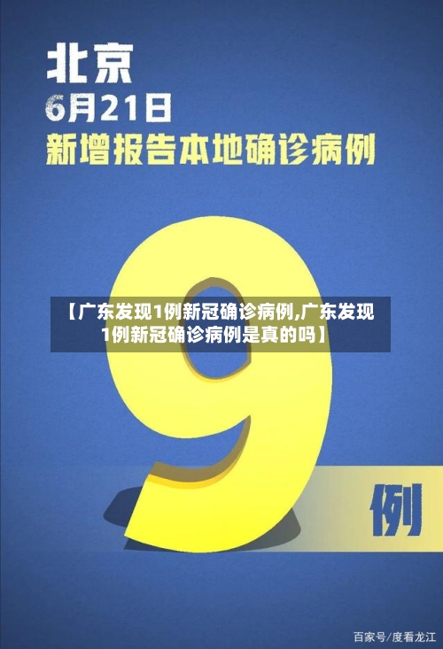 【广东发现1例新冠确诊病例,广东发现1例新冠确诊病例是真的吗】