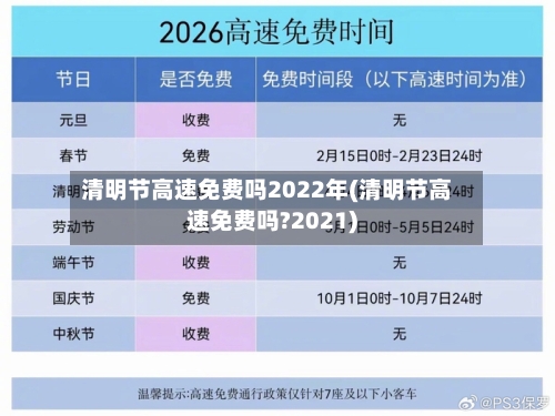清明节高速免费吗2022年(清明节高速免费吗?2021)