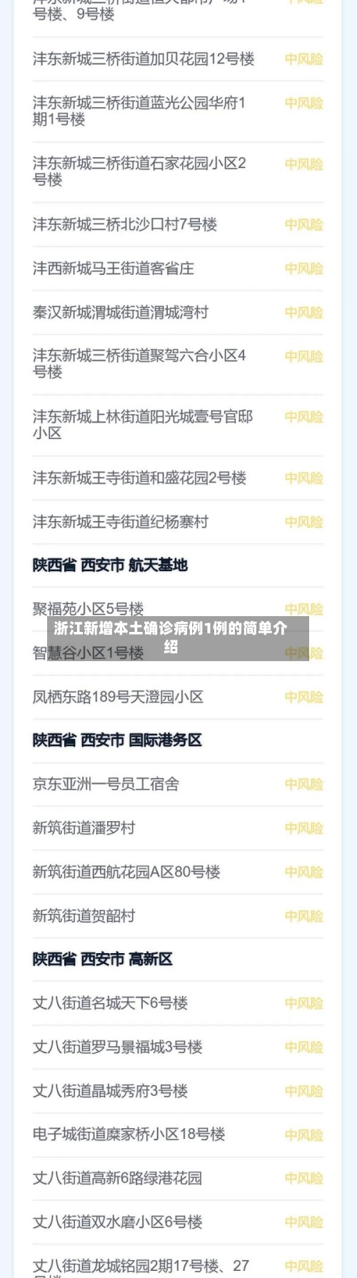 浙江新增本土确诊病例1例的简单介绍