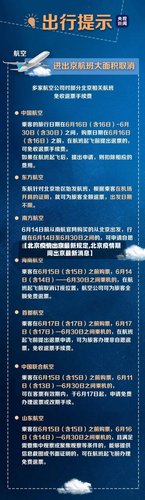 【北京疫情出京最新规定,北京疫情期间出京最新消息】